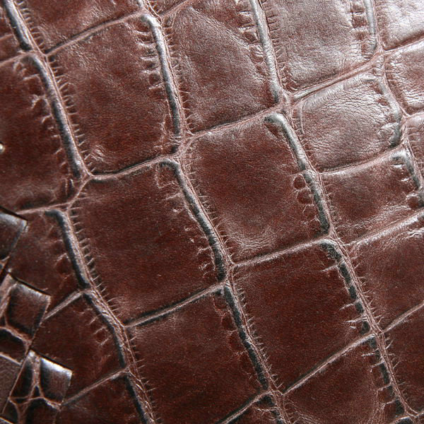 Bottega Veneta croco leather messenger bag 16051 brown